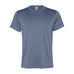 T-shirt technique en polyester recyclé 100 g/m² Roly Direct Slam couleur bleu gris deuxième vue