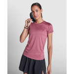T-shirt femme en polyester recyclé 100 g/m² Roly Direct Slam couleur blanc première vue d'usage