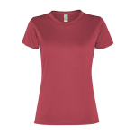 T-shirt femme en polyester recyclé 100 g/m² Roly Direct Slam couleur acajou deuxième vue