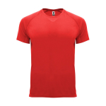 T-shirt technique tissu control dry 135 g/m² Roly Direct Bahrain couleur rouge deuxième vue