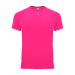 T-shirt technique tissu control dry 135 g/m² Roly Direct Bahrain couleur rose fluorescent deuxième vue