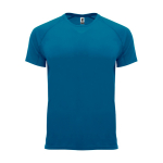 T-shirt technique tissu control dry 135 g/m² Roly Direct Bahrain couleur bleu bondi deuxième vue