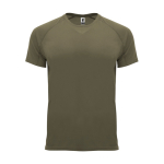 T-shirt technique tissu control dry 135 g/m² Roly Direct Bahrain couleur vert militaire deuxième vue
