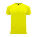 T-shirt technique tissu control dry 135 g/m² Roly Direct Bahrain couleur jaune fluorescent deuxième vue