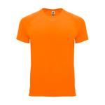 T-shirt technique tissu control dry 135 g/m² Roly Direct Bahrain couleur orange fluorescent deuxième vue