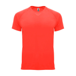 T-shirt technique tissu control dry 135 g/m² Roly Direct Bahrain couleur corail deuxième vue