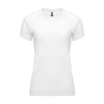 T-shirt technique cintré pour femme 135 g/m² Roly Direct Bahrain couleur blanc deuxième vue