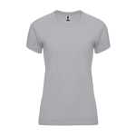 T-shirt technique cintré pour femme 135 g/m² Roly Direct Bahrain couleur gris deuxième vue