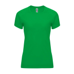 T-shirt technique cintré pour femme 135 g/m² Roly Direct Bahrain couleur vert deuxième vue