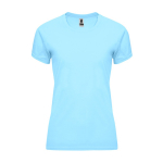 T-shirt technique cintré pour femme 135 g/m² Roly Direct Bahrain couleur bleu ciel deuxième vue