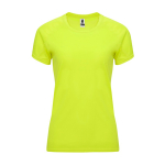 T-shirt technique cintré pour femme 135 g/m² Roly Direct Bahrain couleur jaune fluorescent deuxième vue