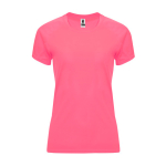 T-shirt technique cintré pour femme 135 g/m² Roly Direct Bahrain couleur rose pastel deuxième vue