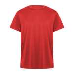 T-shirt technique en polyester 135 g/m² Roly Direct Daytona couleur rouge deuxième vue