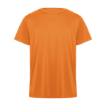 T-shirt technique en polyester 135 g/m² Roly Direct Daytona couleur orange deuxième vue