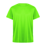 T-shirt technique en polyester 135 g/m² Roly Direct Daytona couleur vert fluorescent deuxième vue