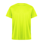 T-shirt technique en polyester 135 g/m² Roly Direct Daytona couleur jaune fluorescent deuxième vue