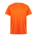 T-shirt technique en polyester 135 g/m² Roly Direct Daytona couleur orange fluorescent deuxième vue