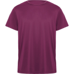 T-shirt technique en polyester 135 g/m² Roly Direct Daytona couleur mauve première vue d'usage
