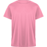 T-shirt technique en polyester 135 g/m² Roly Direct Daytona couleur rose pastel première vue d'usage