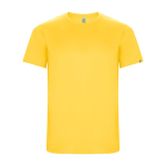 T-shirt technique en tissu recyclé 135 g/m² Roly Direct Imola couleur jaune deuxième vue