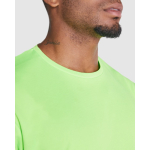 T-shirt technique en tissu recyclé 135 g/m² Roly Direct Imola couleur turquoise vue détaillée 2