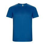 T-shirt technique en tissu recyclé 135 g/m² Roly Direct Imola couleur bleu roi deuxième vue