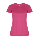 T-shirt en polyester recyclé pour femme 135 g/m² Roly Direct Imola couleur rose deuxième vue