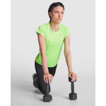 T-shirt en polyester recyclé pour femme 135 g/m² Roly Direct Imola couleur turquoise quatrième vue d'usage