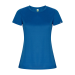 T-shirt en polyester recyclé pour femme 135 g/m² Roly Direct Imola couleur bleu roi deuxième vue