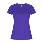 T-shirt en polyester recyclé pour femme 135 g/m² Roly Direct Imola couleur mauve deuxième vue