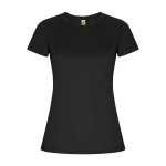 T-shirt en polyester recyclé pour femme 135 g/m² Roly Direct Imola couleur gris taupe deuxième vue