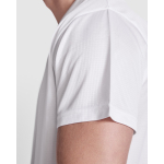 T-shirt en polyester recyclé 125 g/m² Roly Direct Estoril couleur blanc vue détaillée 2
