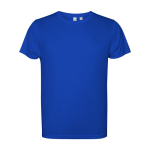 T-shirt en polyester recyclé 125 g/m² Roly Direct Estoril couleur bleu roi deuxième vue