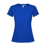 T-shirt technique recyclé pour femme 125 g/m² Roly Direct Estoril couleur bleu roi deuxième vue
