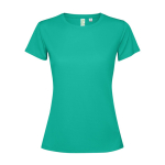 T-shirt technique recyclé pour femme 125 g/m² Roly Direct Estoril couleur vert émeraude deuxième vue