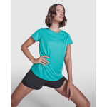 T-shirt technique recyclé pour femme 125 g/m² Roly Direct Estoril couleur vert émeraude première vue d'usage