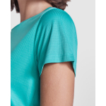 T-shirt technique recyclé pour femme 125 g/m² Roly Direct Estoril couleur vert émeraude vue détaillée 2