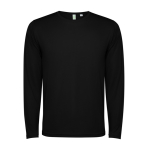 T-shirt à manches longues 125 g/m² Roly Direct Estoril L/S couleur noir deuxième vue