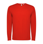 T-shirt à manches longues 125 g/m² Roly Direct Estoril L/S couleur rouge deuxième vue