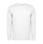 T-shirt à manches longues 125 g/m² Roly Direct Estoril L/S couleur blanc deuxième vue