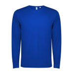 T-shirt à manches longues 125 g/m² Roly Direct Estoril L/S couleur bleu roi deuxième vue