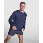 T-shirt à manches longues 125 g/m² Roly Direct Estoril L/S couleur bleu marine première vue d'usage