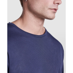 T-shirt à manches longues 125 g/m² Roly Direct Estoril L/S couleur bleu marine vue détaillée 1