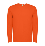 T-shirt à manches longues 125 g/m² Roly Direct Estoril L/S couleur orange foncé deuxième vue