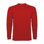 T-shirt en coton à manches longues 165 g/m² Roly Direct Pointer couleur rouge deuxième vue
