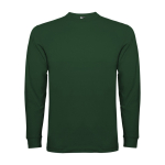 T-shirt en coton à manches longues 165 g/m² Roly Direct Pointer couleur vert bouteille deuxième vue