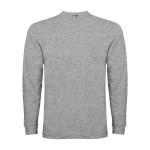 T-shirt en coton à manches longues 165 g/m² Roly Direct Pointer couleur gris clair deuxième vue