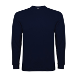 T-shirt en coton à manches longues 165 g/m² Roly Direct Pointer couleur bleu marine deuxième vue
