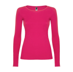 T-shirt femme à manches longues 160 g/m² Roly Direct Extreme couleur rose deuxième vue
