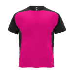 T-shirt technique avec manches raglan 140 g/m² Roly Direct Bugatti couleur fuchsia deuxième vue
